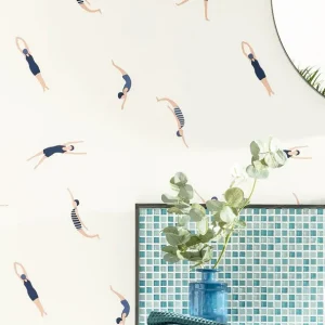 Tapete Water Dancer Weiss Preisreduziert