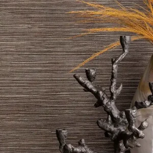 Tapete Grasscloth Illusion Dunkelbraun Preisknaller