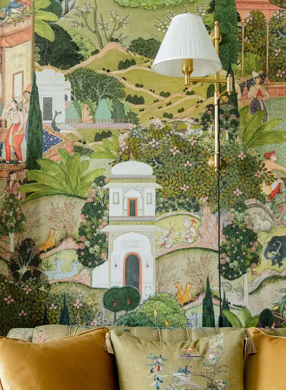 Nur Für Kurze Zeit Wandbild Gardens of Jaipur Grüntöne