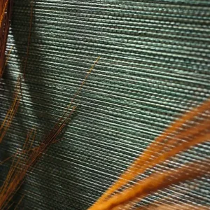 Bestseller Tapete Grasscloth Impression Kieferngrün