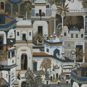 Schneller Versand Tapete Casablanca Khakigrau