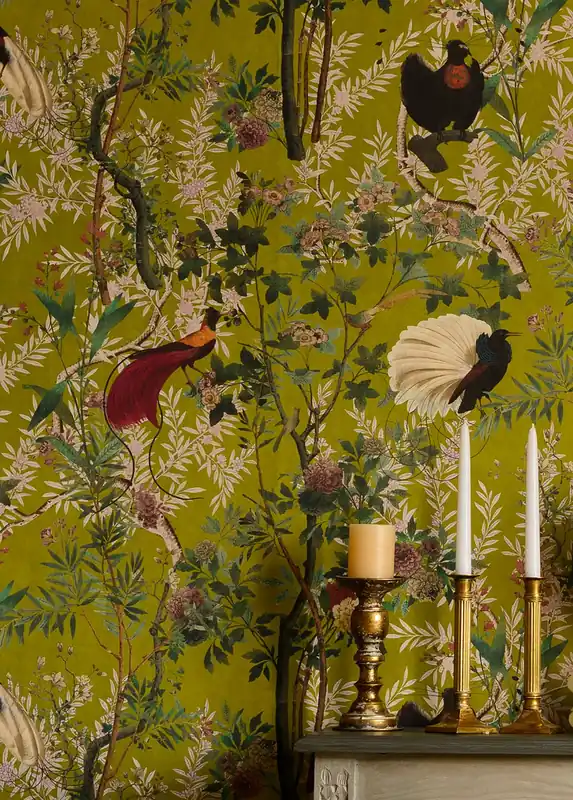 Wandbild Royal Garden Currygelb Neue Kollektion