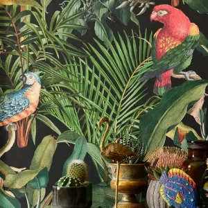 Meistverkauft Wandbild Parrots of Brasil Anthrazit
