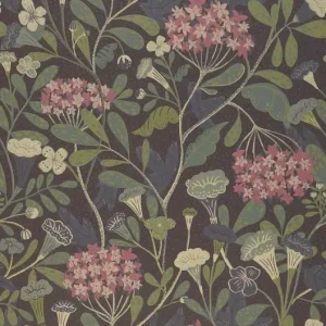 Preiswert Tapete Flowery Graubraun