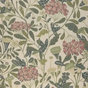 Abverkauf Tapete Flowery Creme