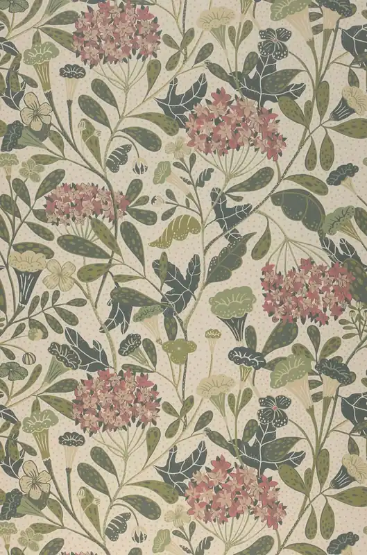 Abverkauf Tapete Flowery Creme