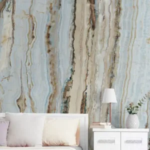 Neu Im Sortiment Wandbild Vertical Marble Türkisblau