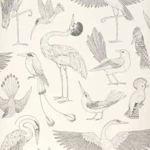 Preisknaller Tapete Birds of Happiness Cremeweiss