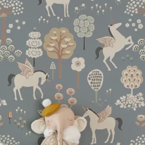 Tapete True Unicorns Dunkelgrau Direkt Vom Hersteller