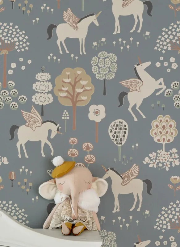 Tapete True Unicorns Dunkelgrau Direkt Vom Hersteller