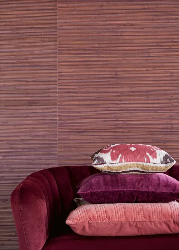 Tapete Bamboo on Roll 02 Violett Solange Der Vorrat Reicht
