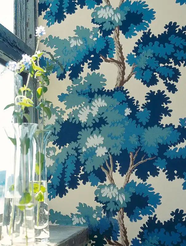 Versand Am Gleichen Tag Tapete Raphael Trees Pastelltürkis