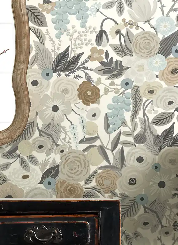 Saisonangebot Tapete Garden Party Braun