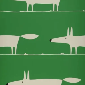 Tapete What does the Fox say Grün Abverkauf