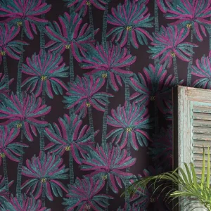 Schneller Versand Tapete Palm Springs Violett