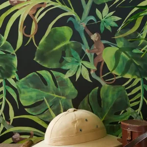 Rabatt Tapete Jungle Jim Schwarz