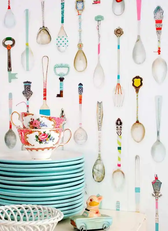 Tapete Teaspoons Bunt Top-Angebot
