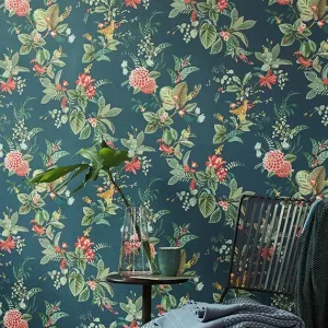 Tapete Sylvania Ozeanblau Highlight