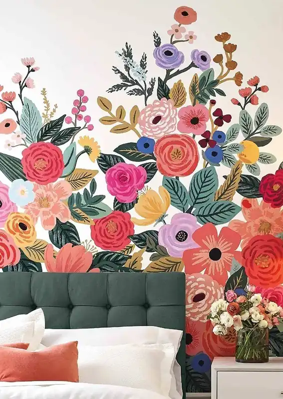 Finale Aktion Wandbild Flower Garden Rosa