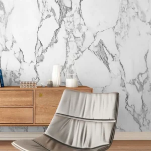 Neu Im Sortiment Wandbild White Marble Grauweiss