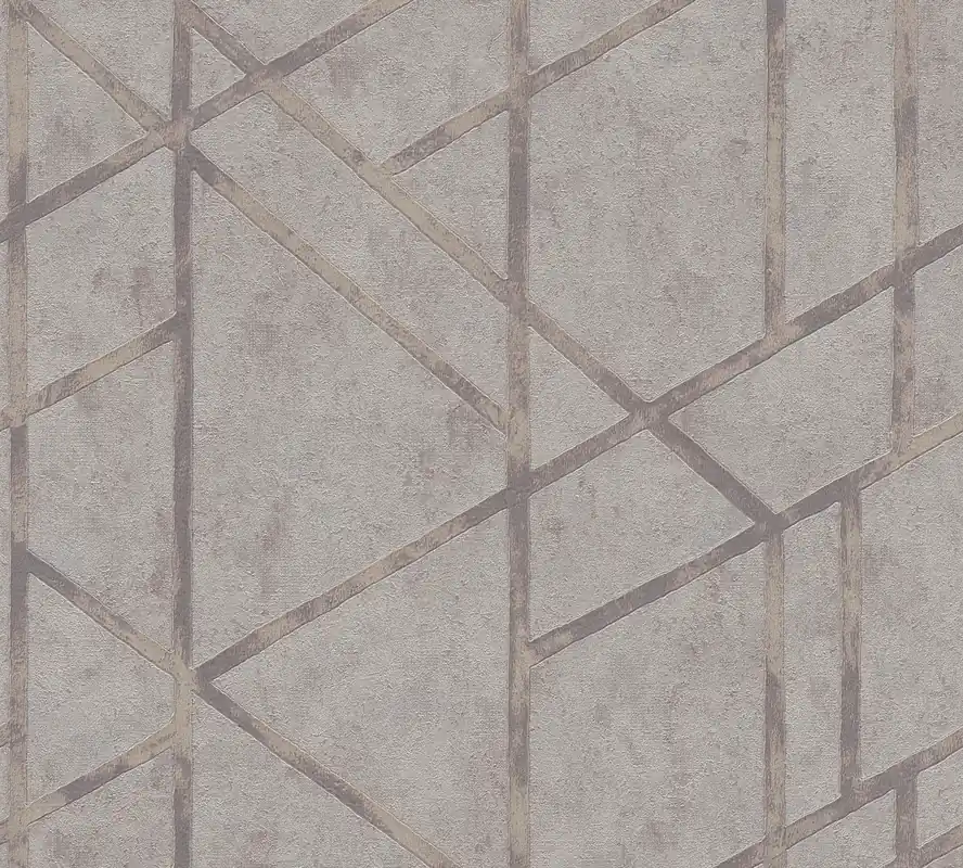 Neu Im Sortiment Livingwalls Metropolitan Stories, Geometrische Tapete, grau, silber 369282