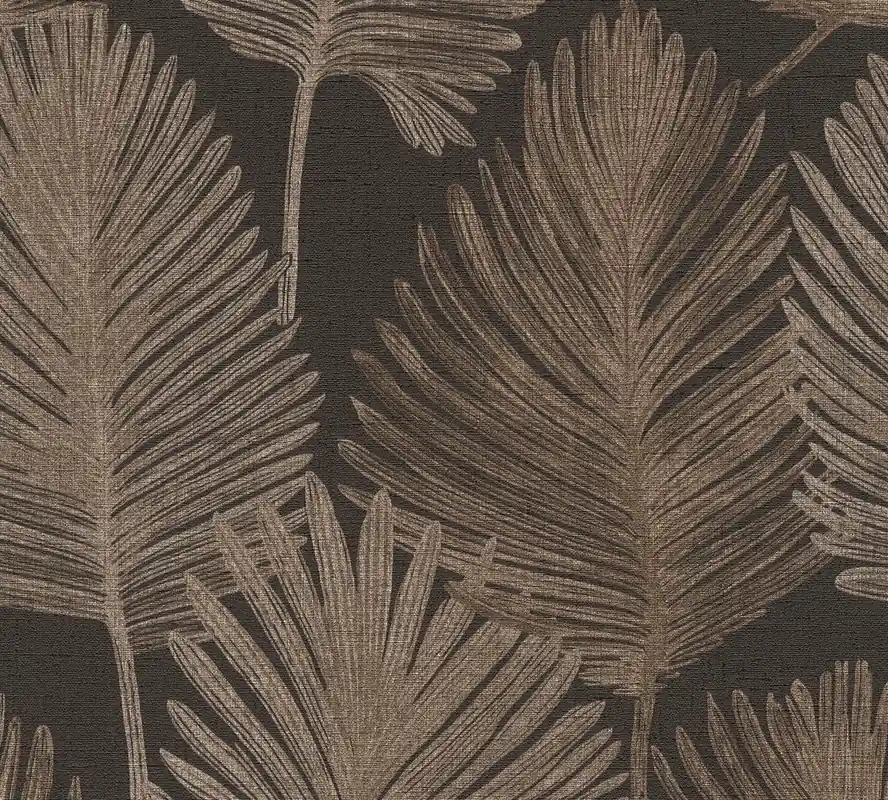 Zertifiziert Vliestapete, Floral, braun 786736