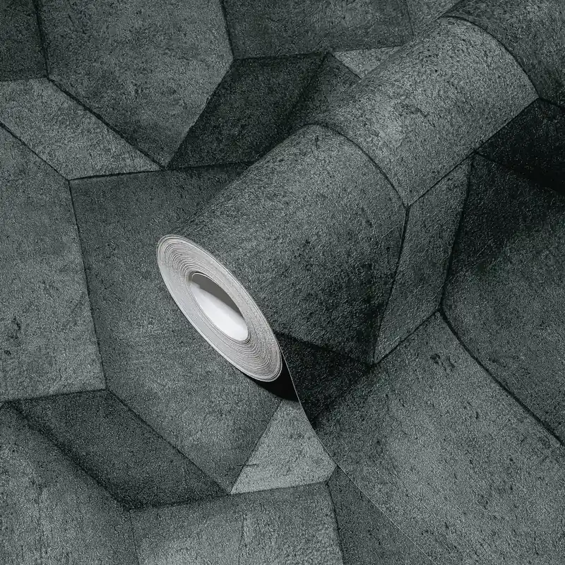 A.S. Création The BOS, Betonoptik, anthrazit, schwarz 388272 Expressversand