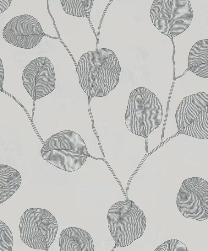 Marburg GZSZ Vliestapete, Floral, grau, schwarz-weiß 34810 Rabatt