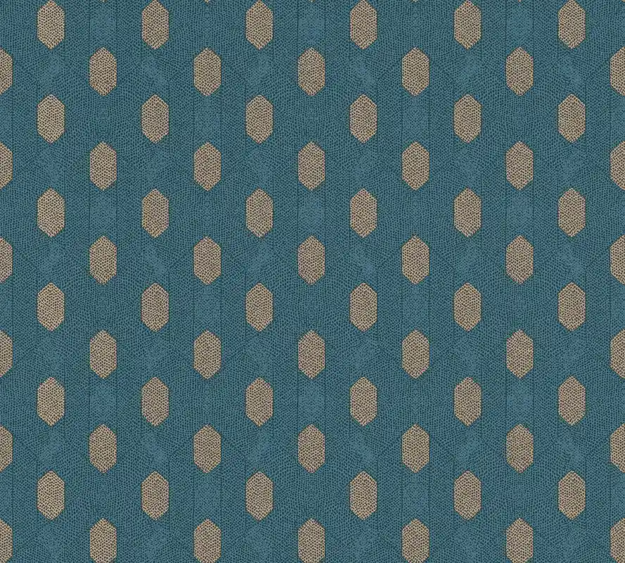 Architects Paper Absolutely Chic, Vintagetapete, blau, braun 369734 Nur Für Kurze Zeit