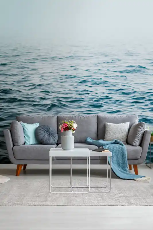 Top-Preis Livingwalls The Wall, Meer, blau, weiß 382581