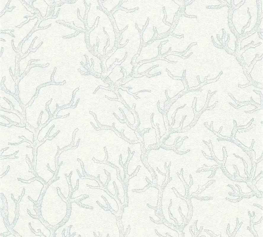 Versace wallpaper Versace 3, Design Tapete, silber, blau 344972 Echt