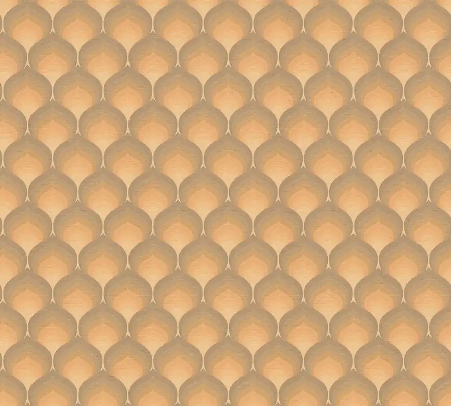 Billig A.S. Création Retro Chic, Grafische Tapete, braun, gelb 395384