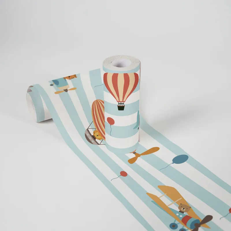 A.S. Création Lovely Kids, Kinderzimmerbordüre, blau, orange 403753 Begrenztes Angebot