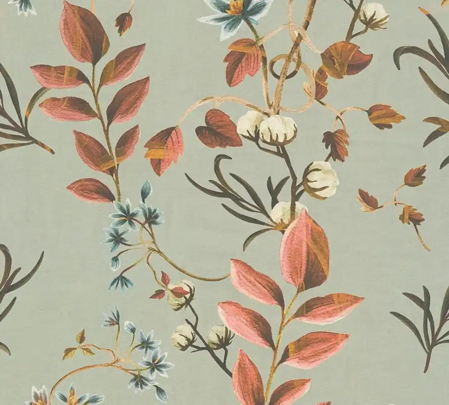 Vliestapete, Floral, grau 782122 Highlight