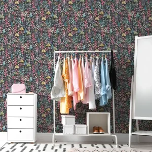 Vliestapete, Blümchen, bunt 396064 Direktkauf