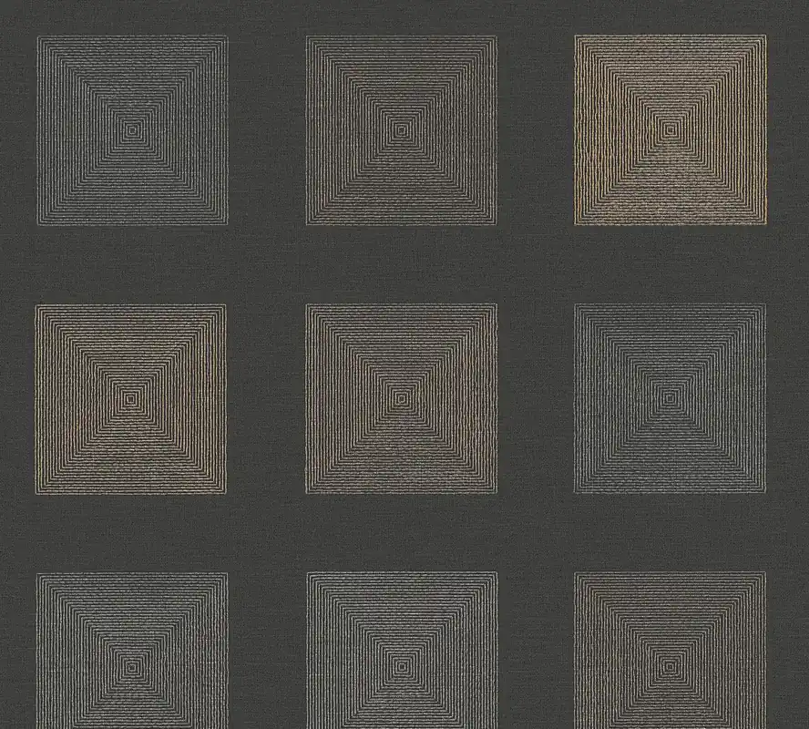 A.S. Création Ethnic origin, Geometrische Tapete, schwarz, gold 371724 Sonderangebot