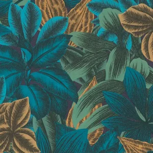 Zertifiziert Livingwalls Travel Styles, Dschungel, blau 392221