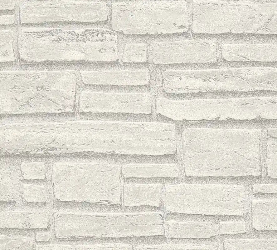 A.S. Création Best of Wood`n Stone 2nd Edition, Steintapete, weiß, grau 662316 Top-Seller