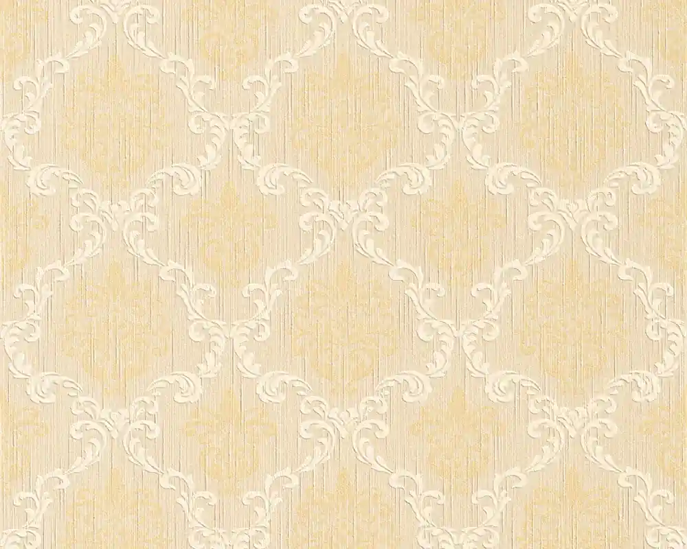 Must-Have Architects Paper Tessuto, Barock Tapete, beige, gelb 956292