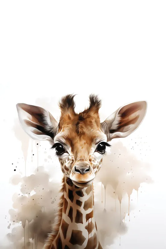 Leinwand Baby Giraffe 30 x 45 cm Jetzt Bestellen