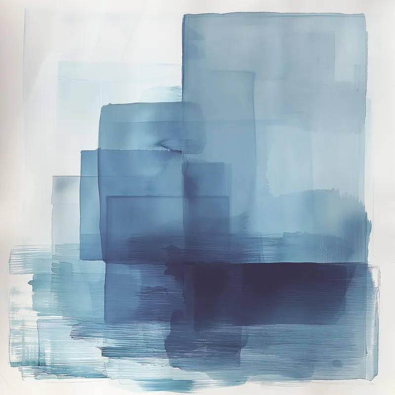 Angebot Leinwand Block Print II 30 x 30 cm