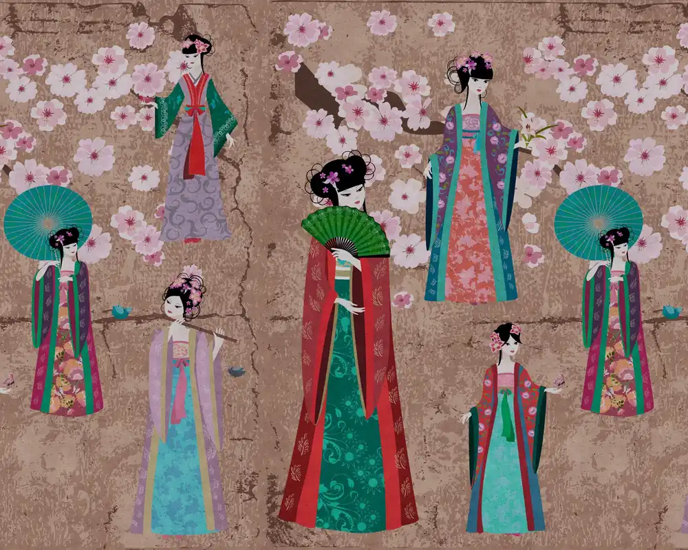 Leinwand Kimono II 50 x 40 cm Sonderaktion