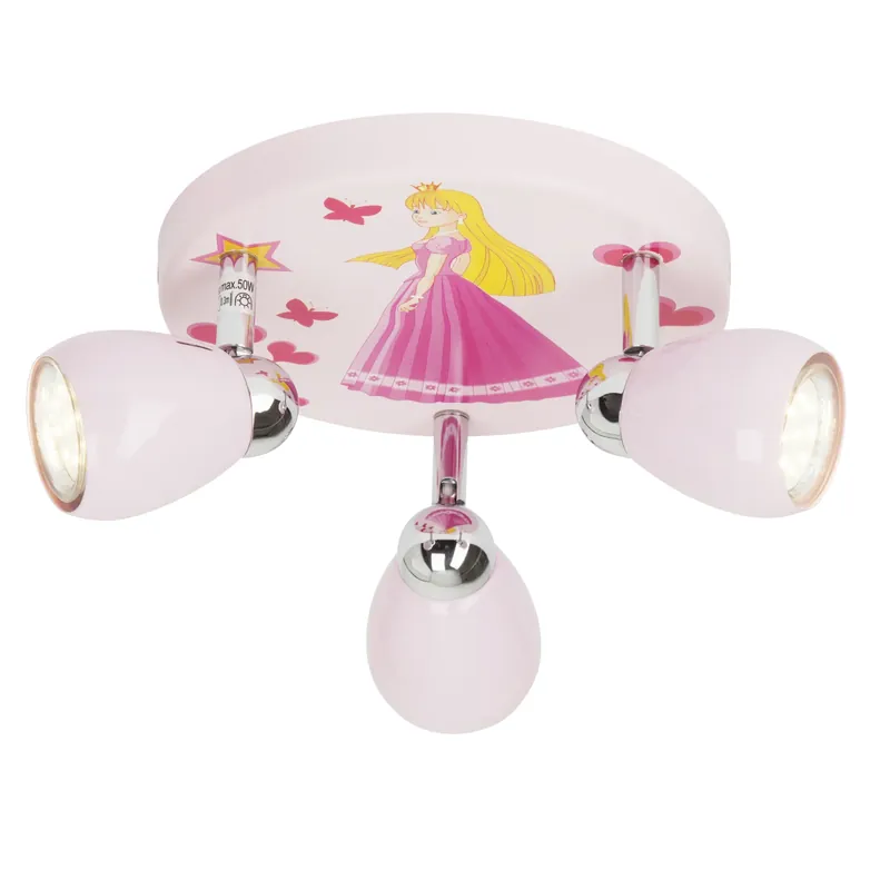 Markenware Deckenleuchte Mark - Metall Rosa