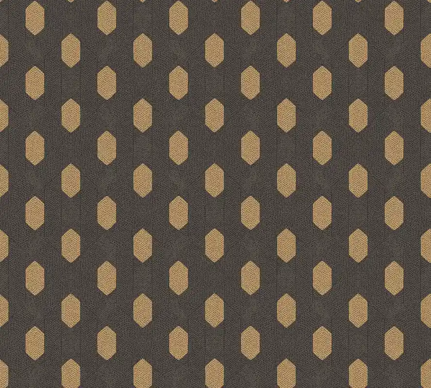 Letzte Chance Architects Paper Absolutely Chic, Vintagetapete, schwarz, gold 369735