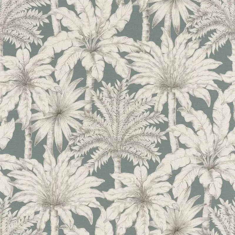Aktuell Rasch Selection Vinyl/Vlies, Botanical, grau grün 832723