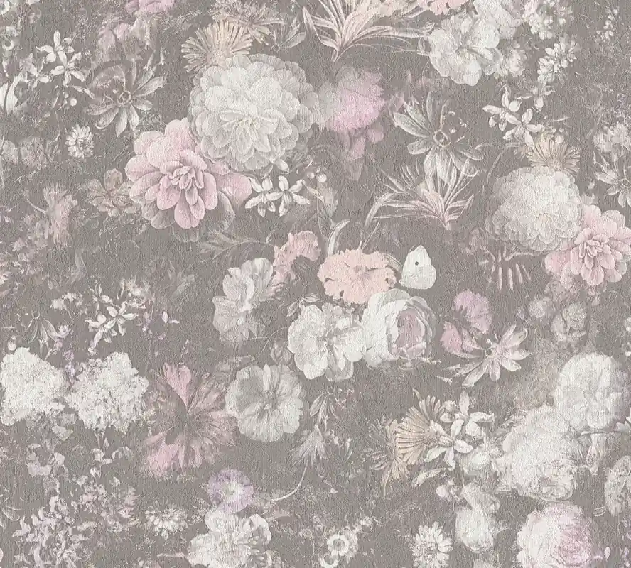Top-Angebot Livingwalls Mata Hari, Florale Tapete, beige, rosa 380954