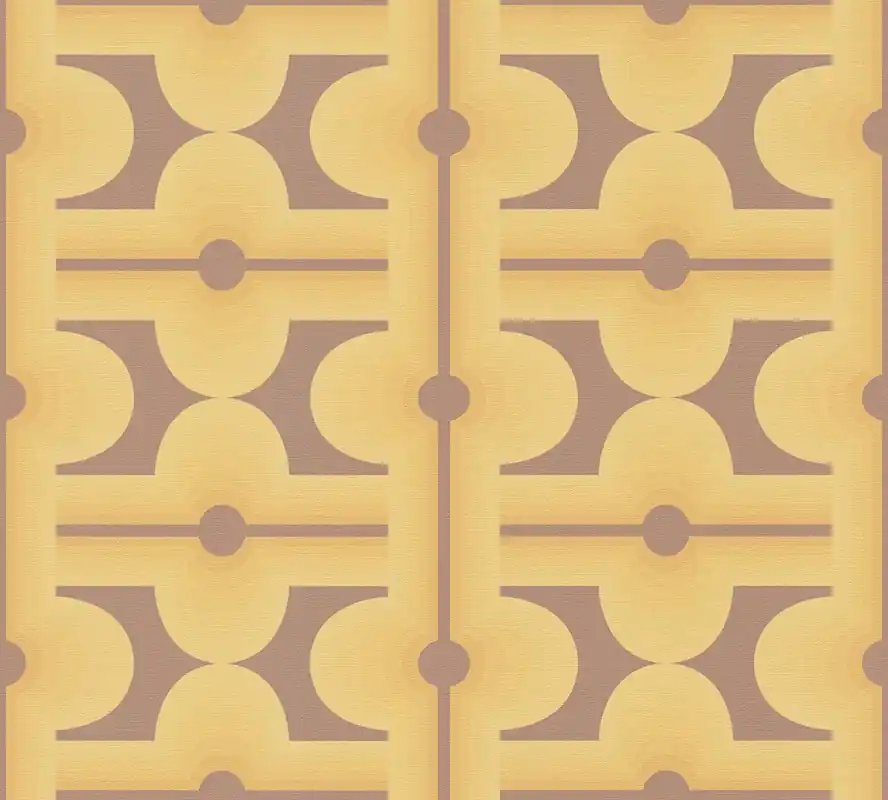 A.S. Création Retro Chic, Grafische Tapete, braun, gelb 395334 Sonderangebot