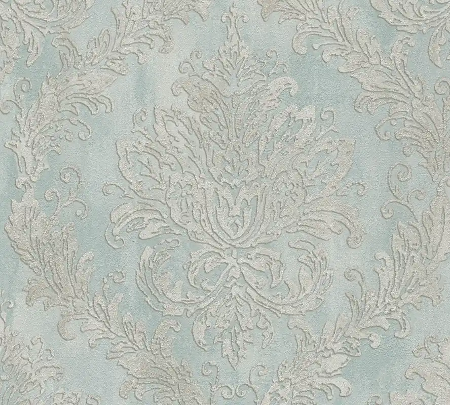 Vliestapete Ornament - Barock, blau, beige, A.S. Création 790493 Billig