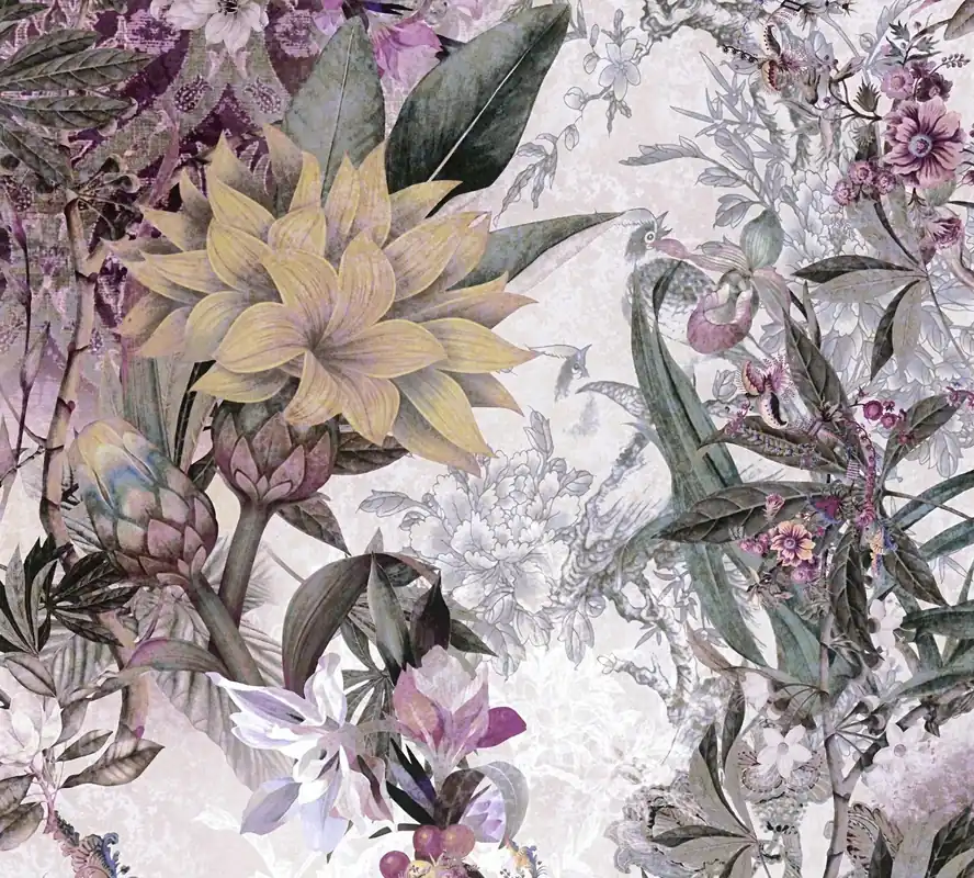 A.S. Création Dream Flowery, Florale Tapete, bunt, lila 381775 Beliebt