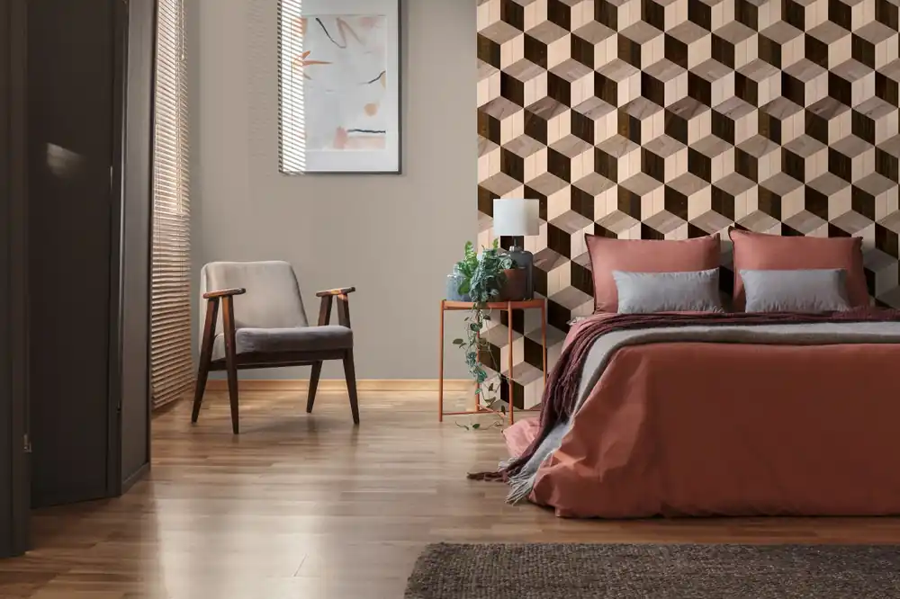 Neu Fototapete mit 3D-Optik und Grafik in Braun ➤ 1,59x2,80 m